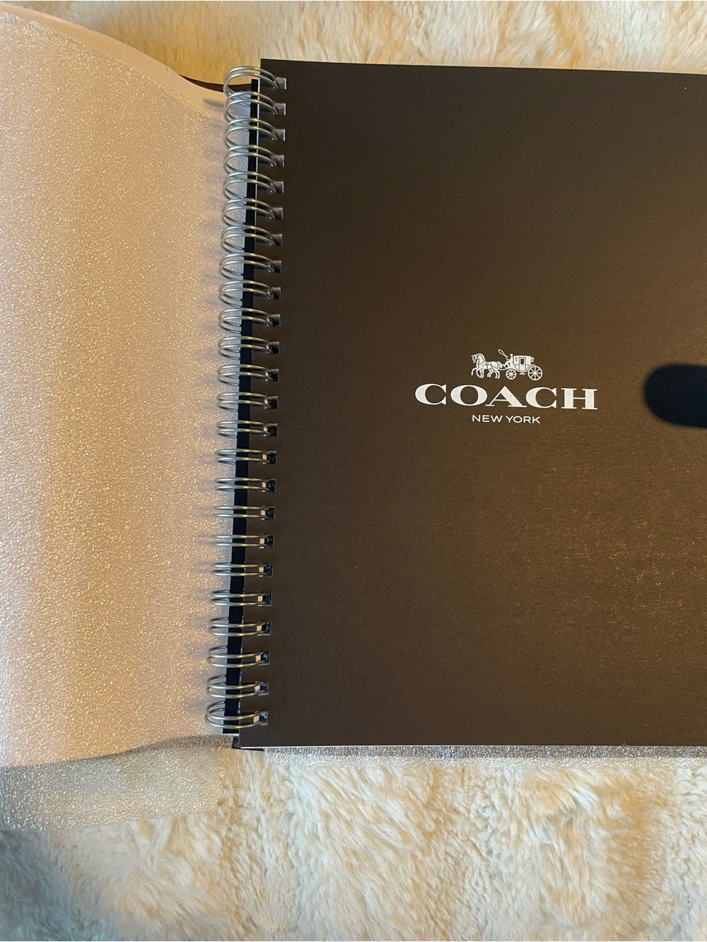 Coach Notebook with Black with Red Sequin Cherry Design - Picture 3 of 4